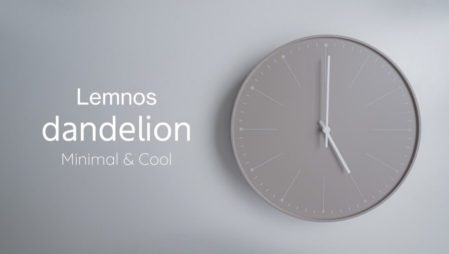 Lemnos dandelion を購入。シンプルでおしゃれ、ミニマルなデザインの掛け時計が好き