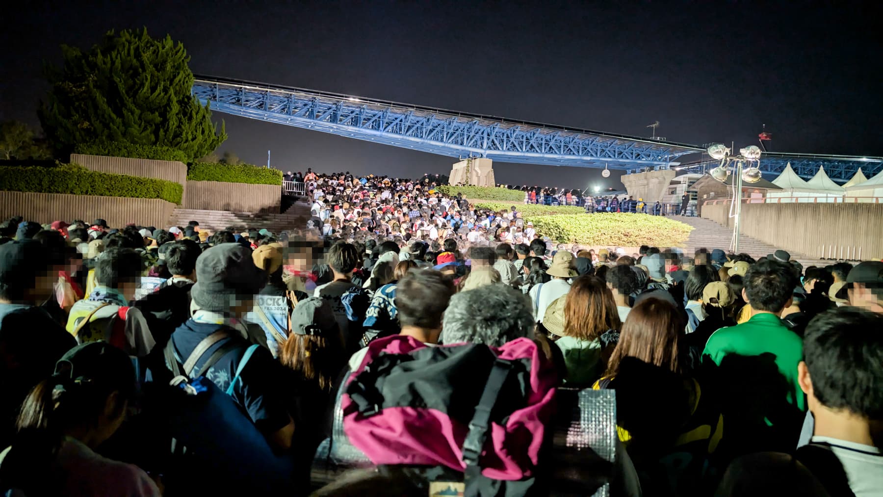 ロッキンひたちなか退園時の混雑状況