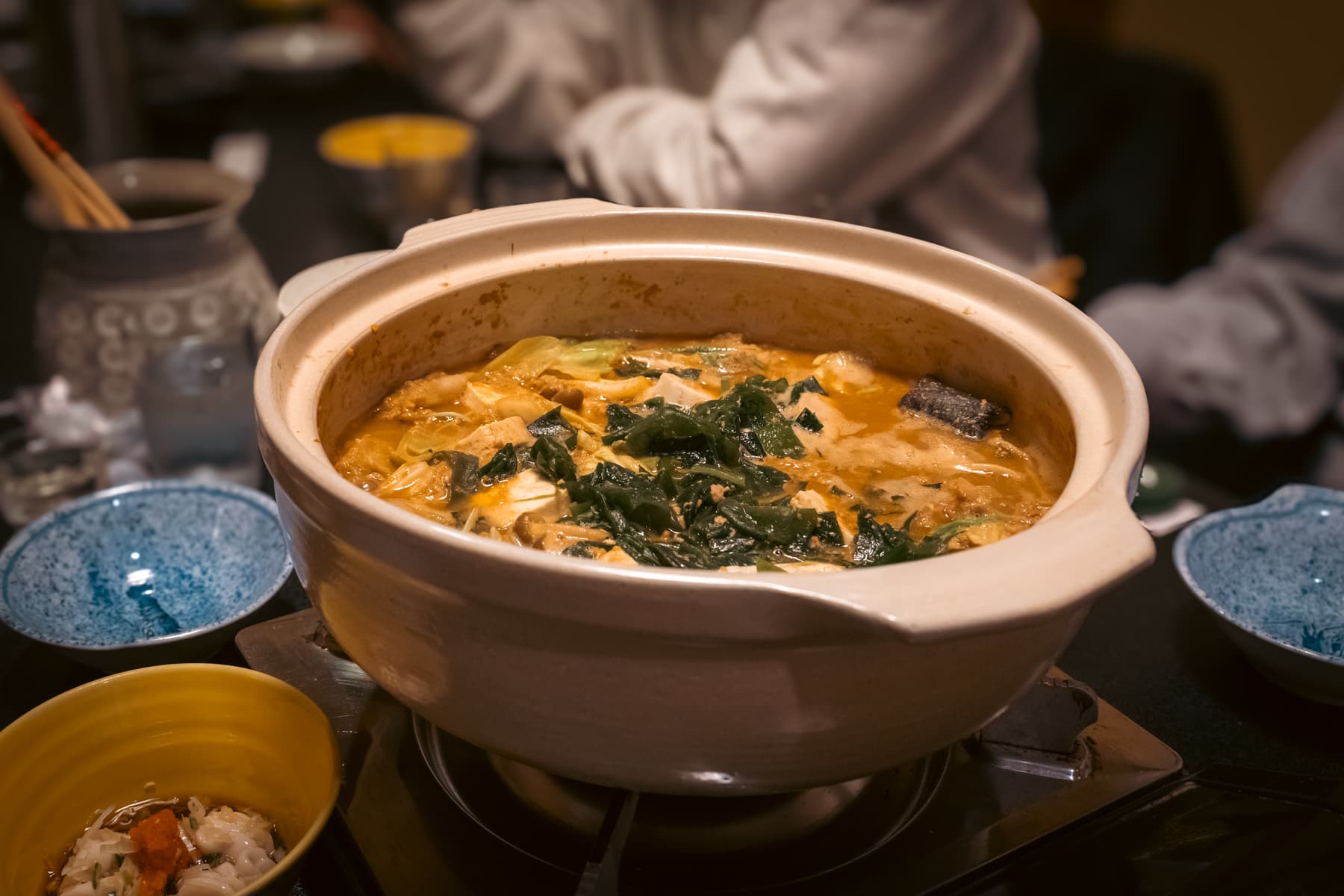 味ごよみ宮田 どぶ汁完成後の鍋