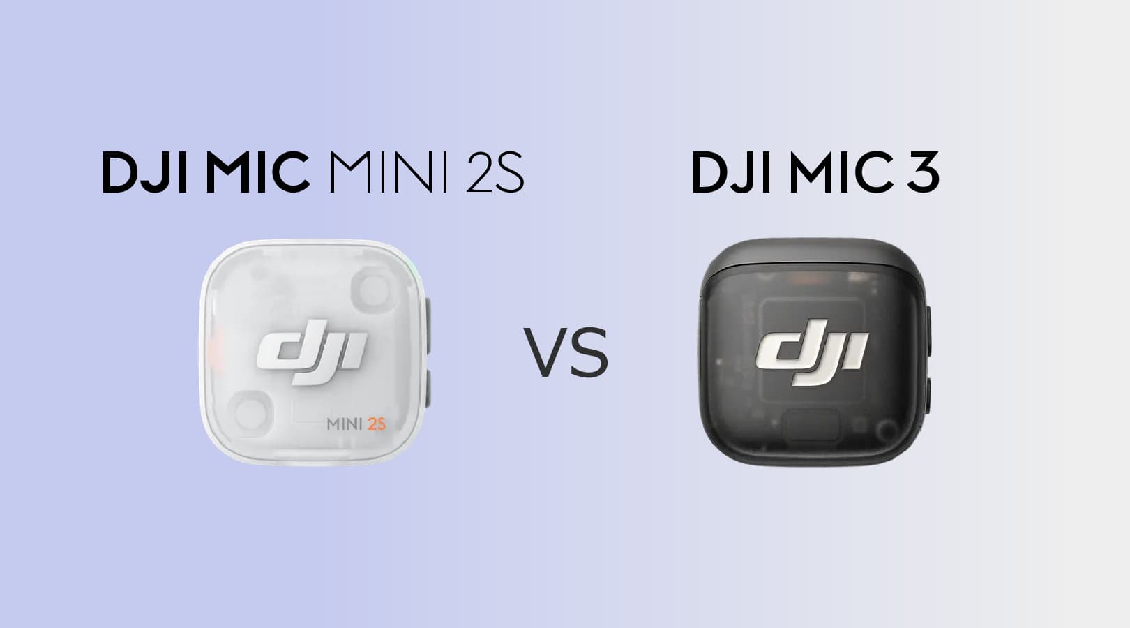 DJI Mic Mini 2S と DJI Mic 3 買うならどっち？違いを比較【徹底解説】