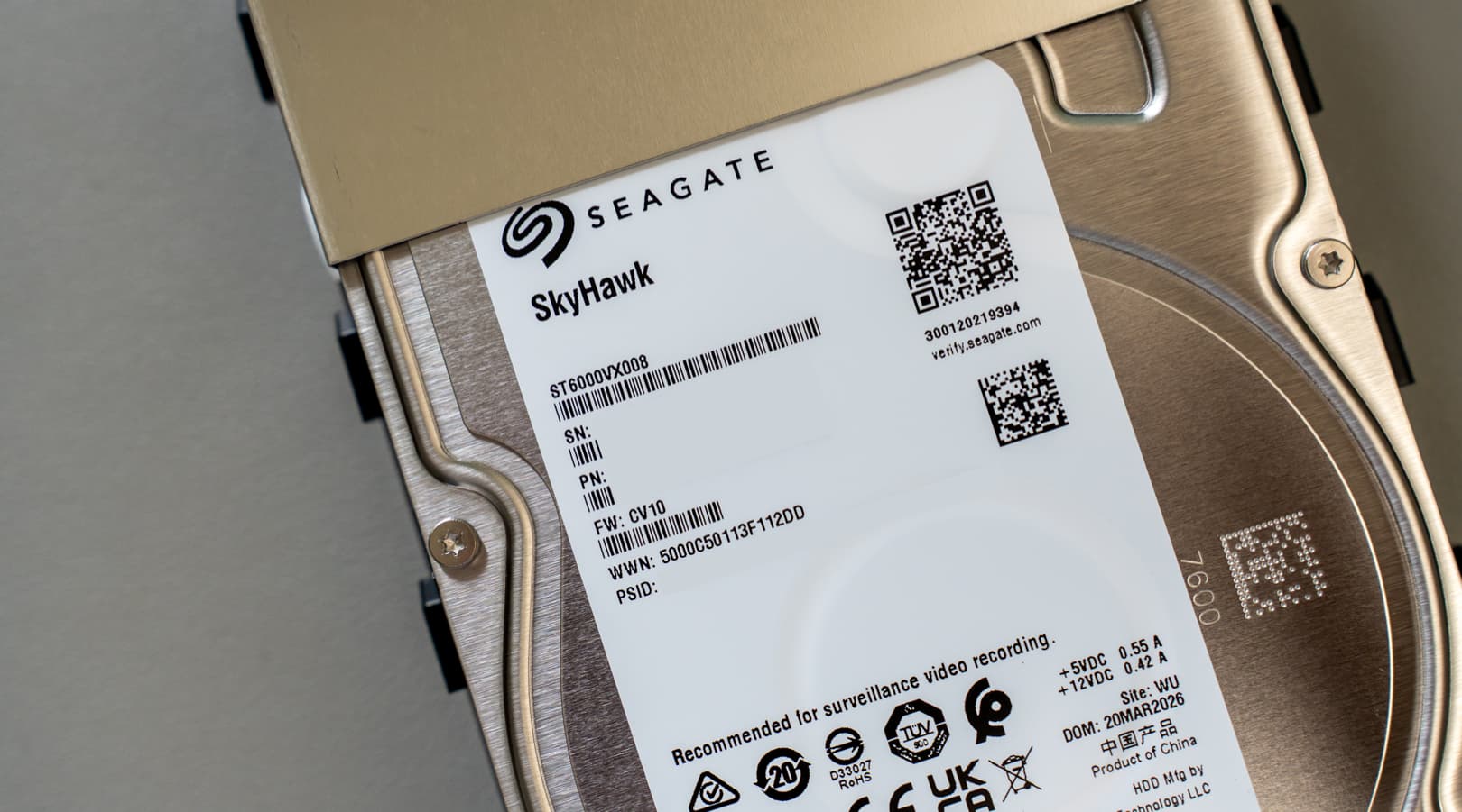 BUFFALO Seagate Basicの中身のHDD
